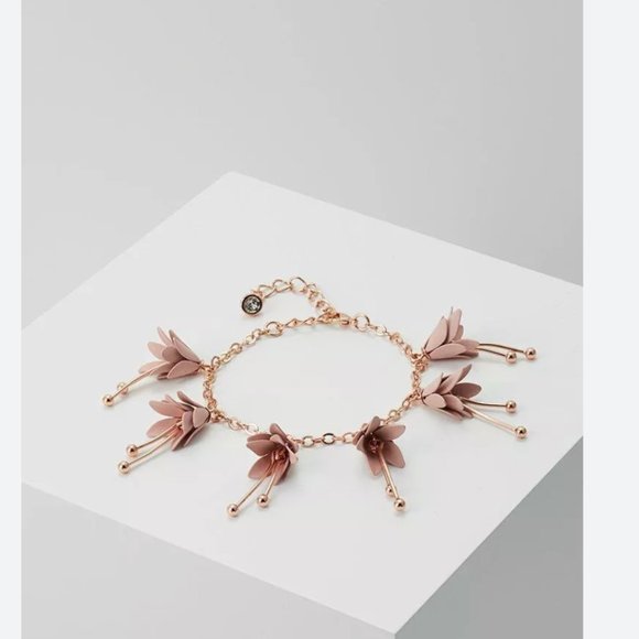 Ted Baker Fortina Fuchsia Drop Flower Bracelet - Picture 1 of 3